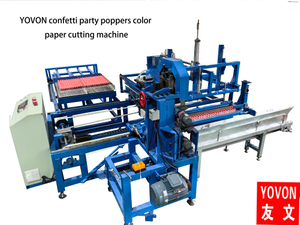 Confetti Party Poppers Color Paper Cutting Machine