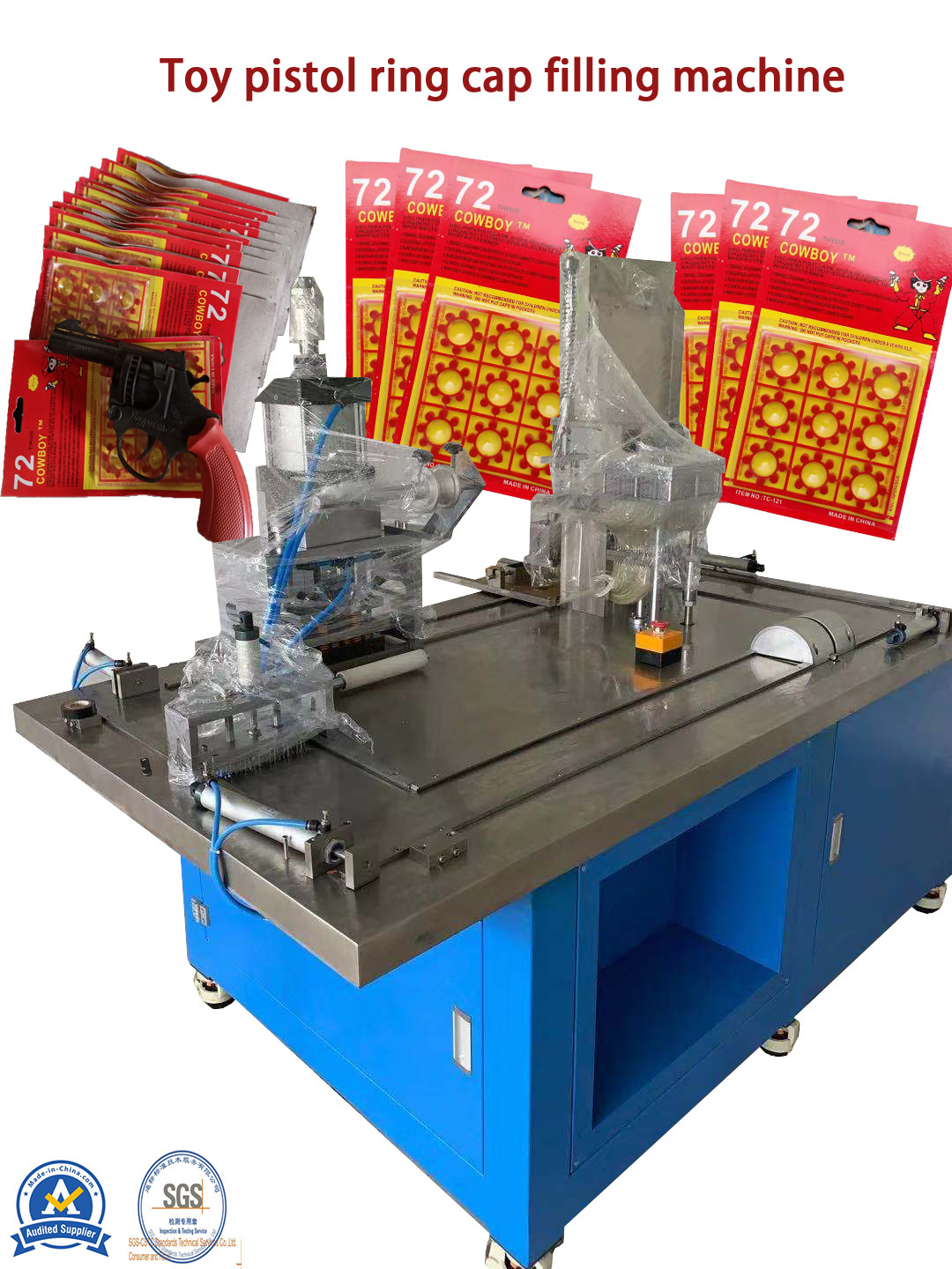 Firecrackers Toy Gun Machine Fireworks Ring Caps Filling Machine