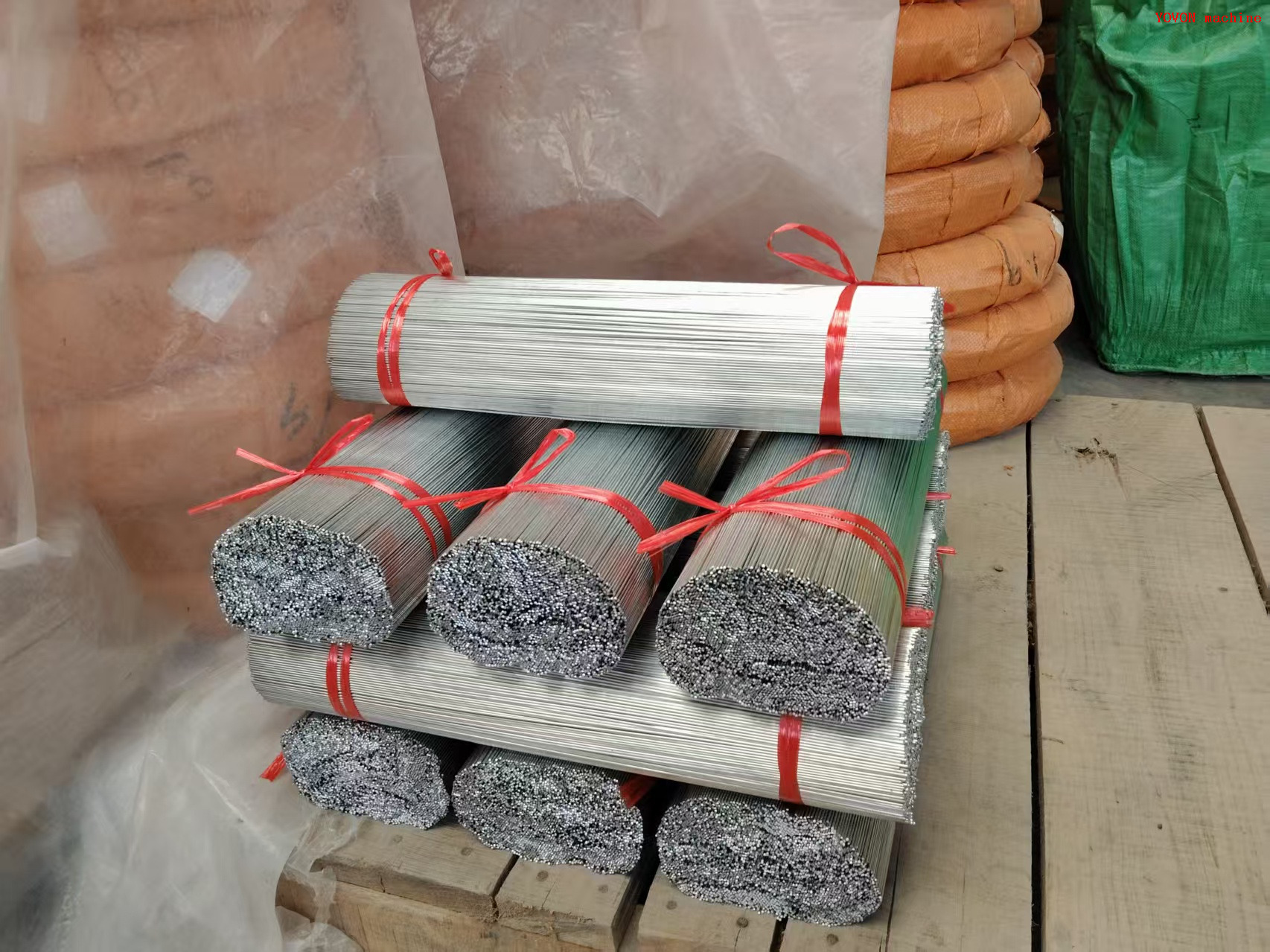 Firework Sparkle Galvanized Steel Wire Straighten and Cutting Machine 