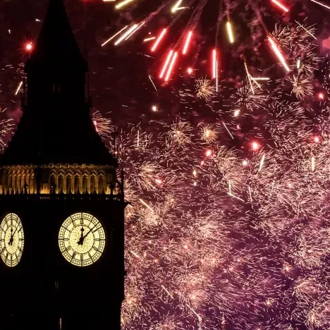 Celebrations as the world with fireworks to welcome the New Year