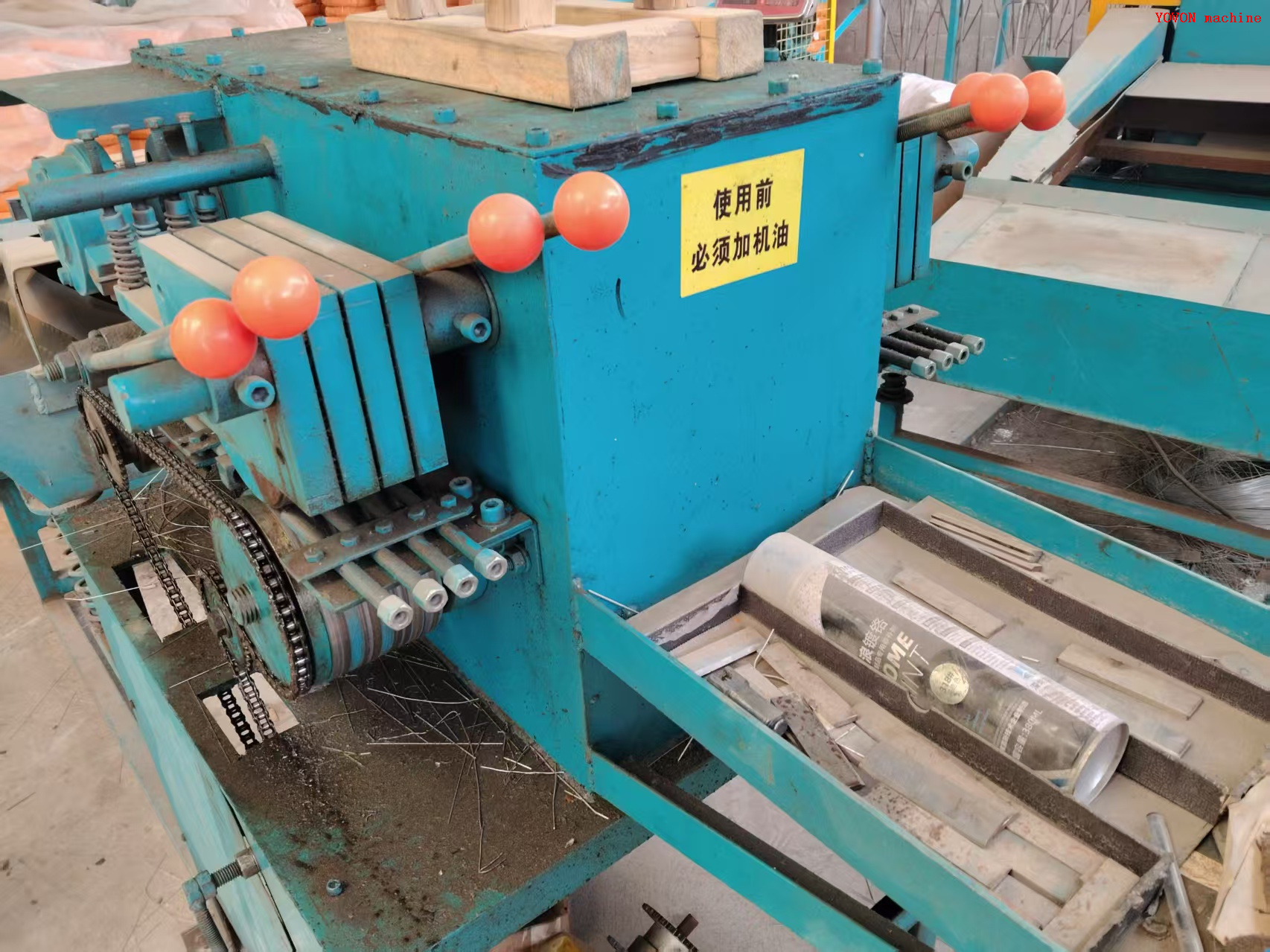 Firework Sparkle Galvanized Steel Wire Straighten and Cutting Machine 